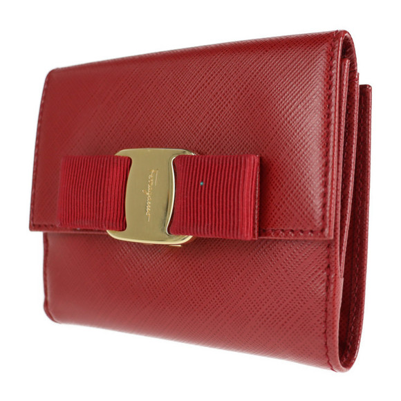 Salvatore Ferragamo Vara Ribbon Wallet Red - Picture 2 of 9